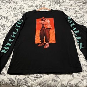 American Eagle Notorious B.I.G. Biggie Smalls Long Sleeve Graphic Tee Mens Large